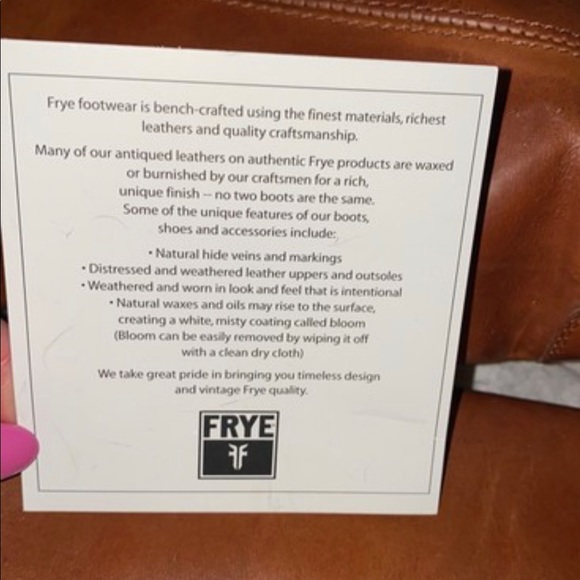Frye Melissa button cowboy boot cognac 6.5 leather fall boot - Picture 12 of 13